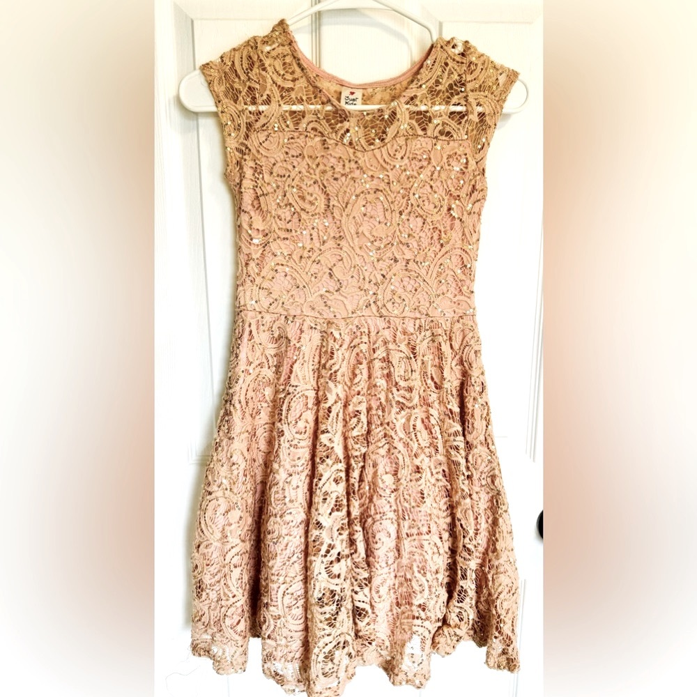 Girls Lace and Sequins Formal Dress - Size 12